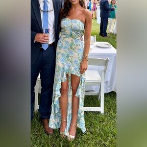 Floral Strapless Dress